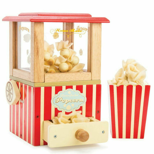 Wooden Pretend Play Popcorn Machine